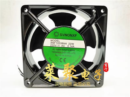 SVNONXF XNF12038HA 12038 AC220V 0.14A 22W Metal Cooling Fan