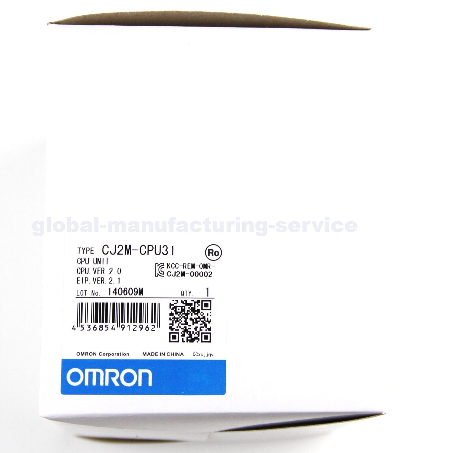 Single Unit CPU Controller CJ2M-CPU31 for Omron PLC Systems - OMRON