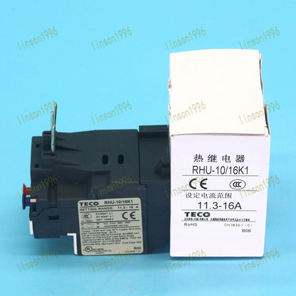 1PC TECO Thermal Overload Relay RHU-10/16K1 11.3-16A Fast Delivery - TECO