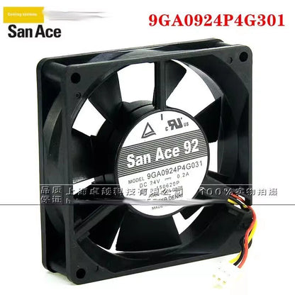 Sanyo 9GA0924P4G031 DC24V 0.20A 3-Wire Inverter Cooling Fan