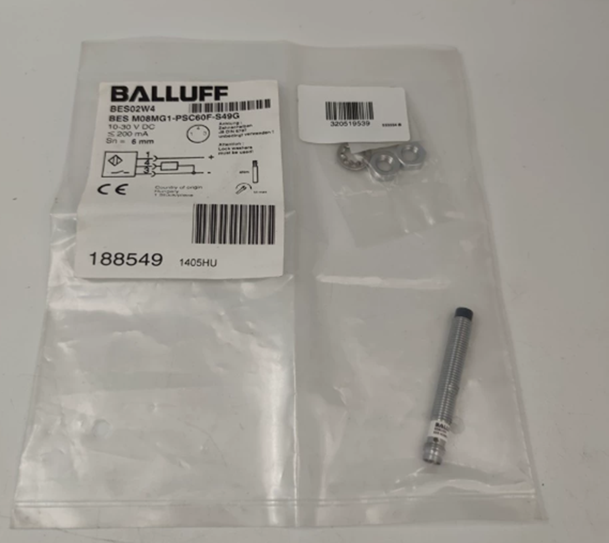 new  Balluff BES M08MG1-PSC60F-S49G Inductive Sensor Balluff