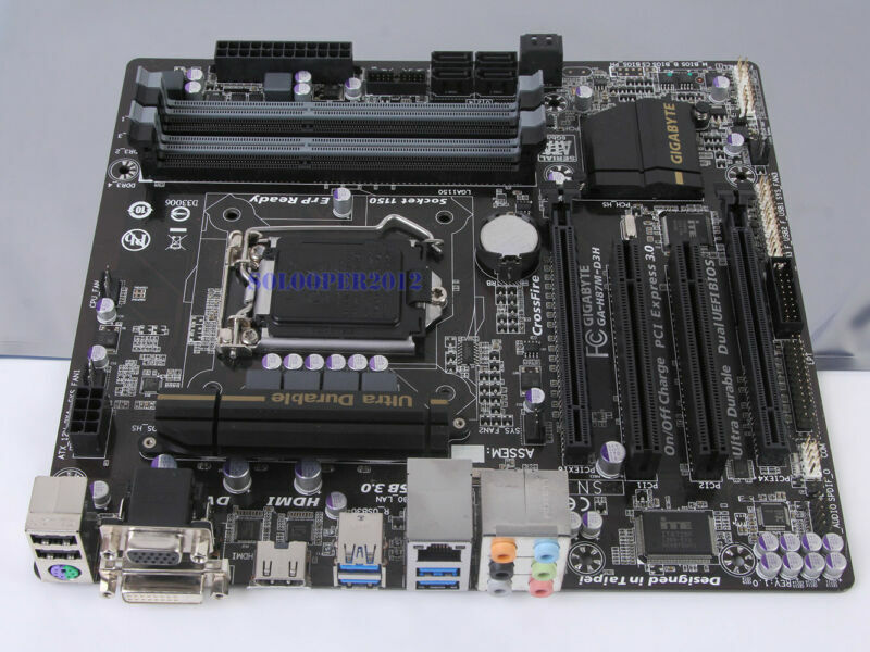 used GIGABYTE GA-H87M-D3H Motherboard Intel H87 Socket 1150 DDR3