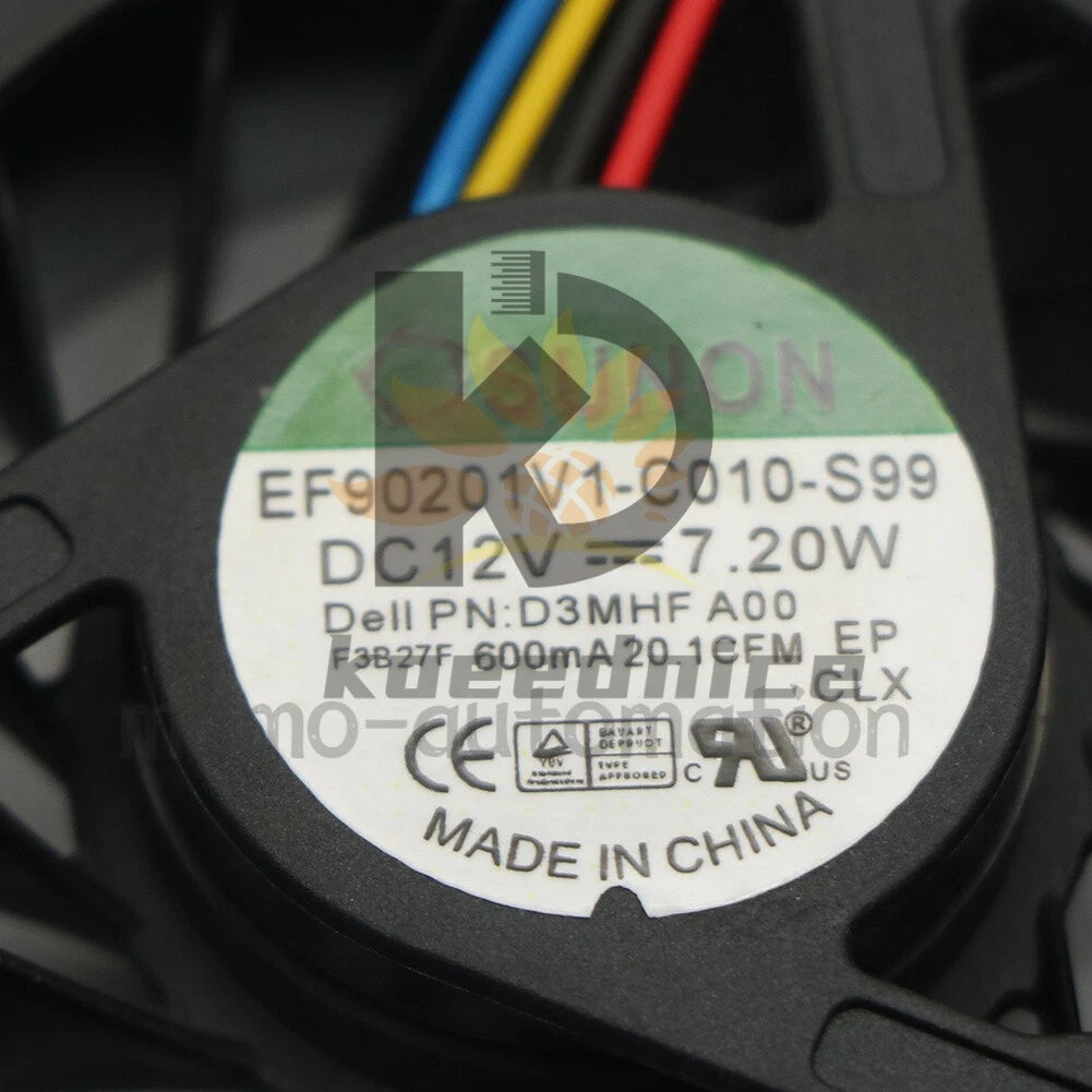 SUNON EF90201V1-C010-S99 Cooling Fan For Dell CPU D3MHF DC 12V 7.20W 1PC #MO