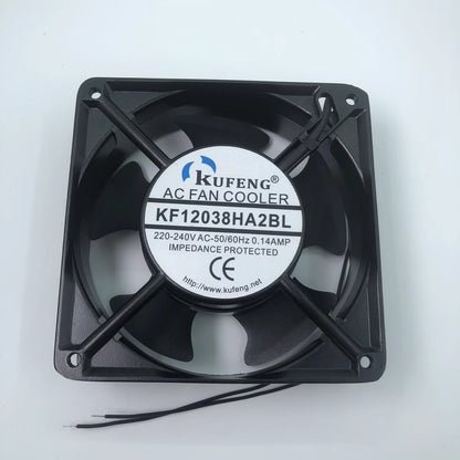 KUFENG KF12038HA2BL AC220V-240V 0.14A Metal Cooling Fan