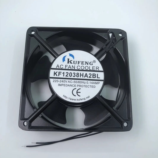 KUFENG KF12038HA2BL AC220V-240V 0.14A Metal Cooling Fan