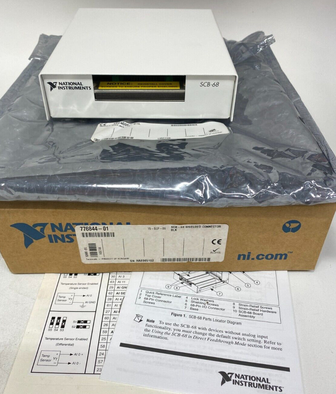 National Instruments NI SCB-68 Connector Block Screw Terminal - NATIONAL INSTRUMENTS
