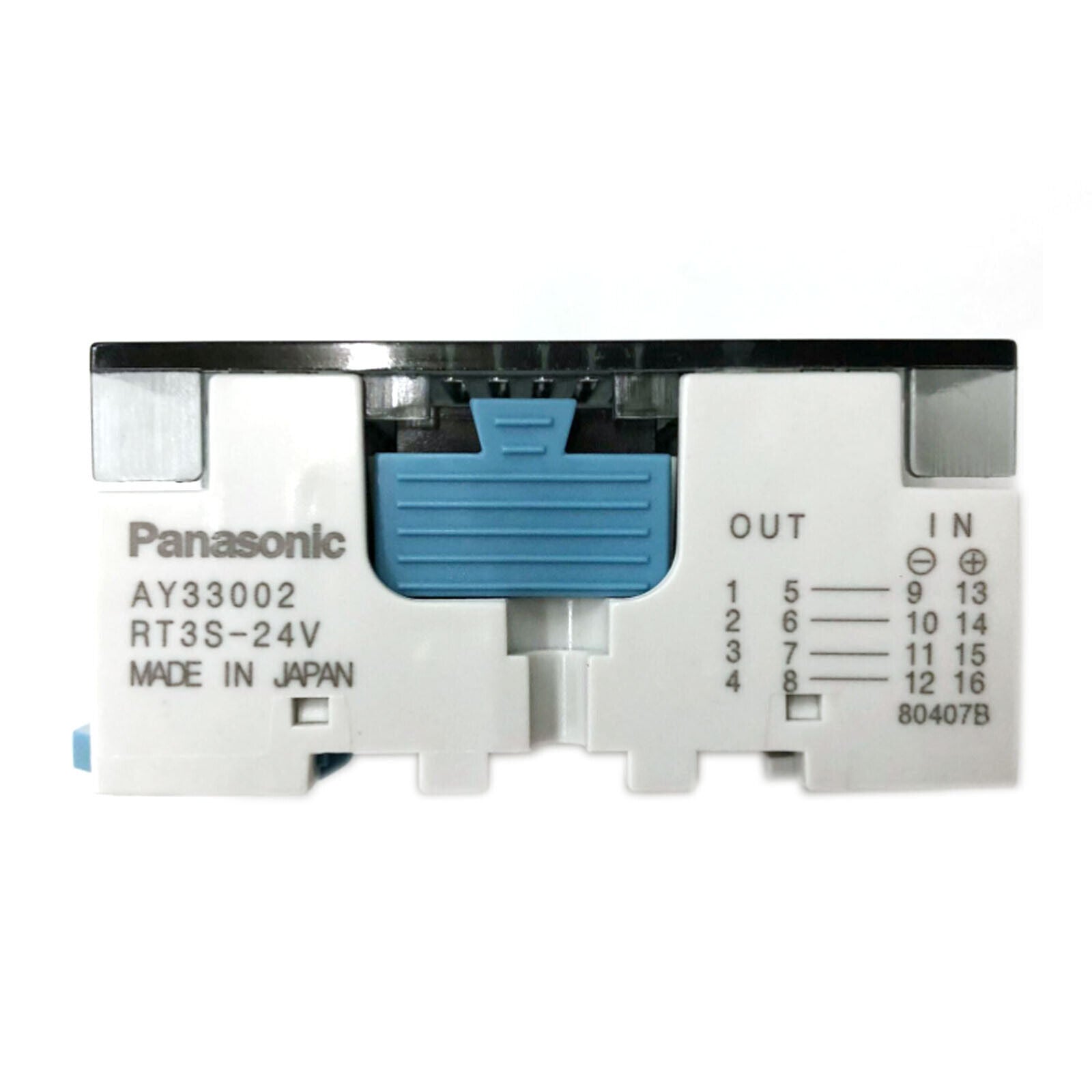 1 Set Panasonic RT3S-24V Terminal Relay Module (4 x PA1A-24V) - PANASONIC