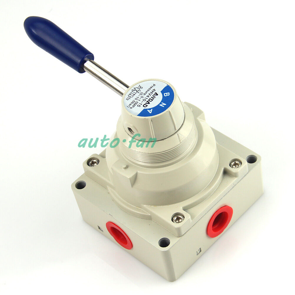 new 4 way 2 position Manual Hand Lever Pneumatic Valve BSPT 4HV410-15 - KOEED