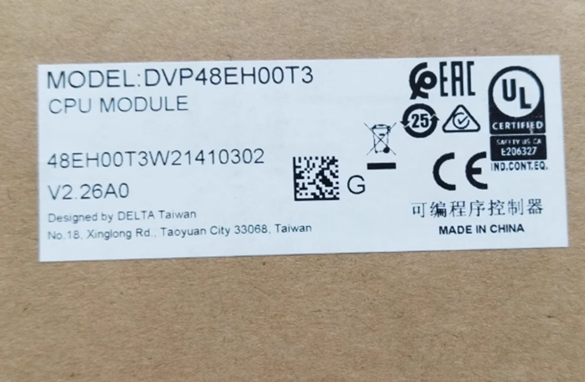 Delta Dvp48eh00t3 Npn Transistor Programmable Controller Ac Power Module - DELTA