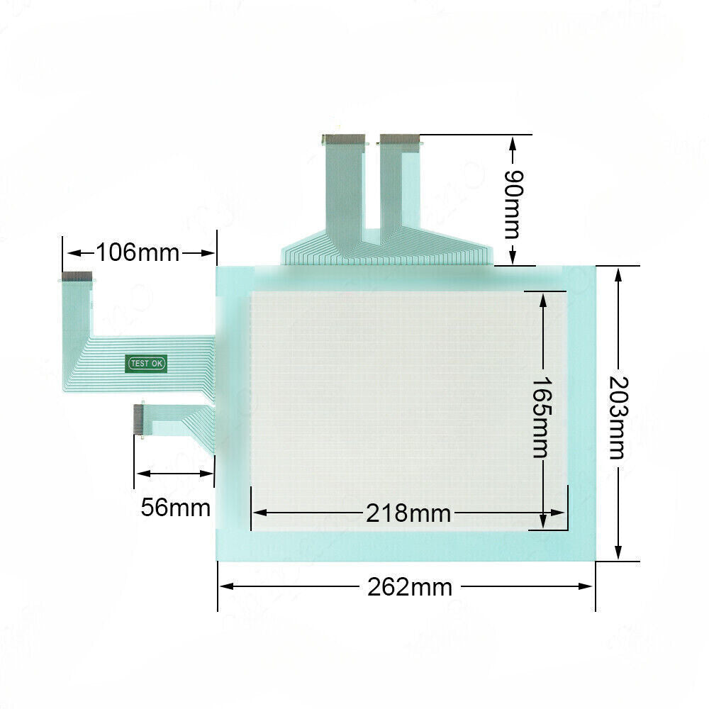 NS10-TV00B NS10-TV00B-V1 Touch Screen Panel for Omron NS10-TV00B-V2 with Overlay