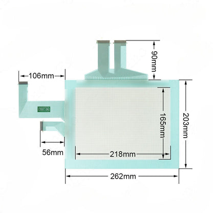 NS10-TV00B NS10-TV00B-V1 Touch Screen Panel for Omron NS10-TV00B-V2 with Overlay