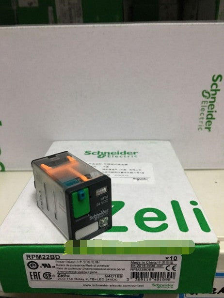 10PCS/1Box Schneider RPM22BD Miniature Relays 24VDC In Box