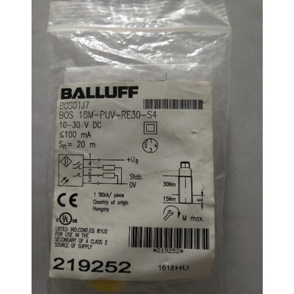 new 1pcs  balluff BOS 18M-PUV-RE30-S4 Proximity switch SHIP