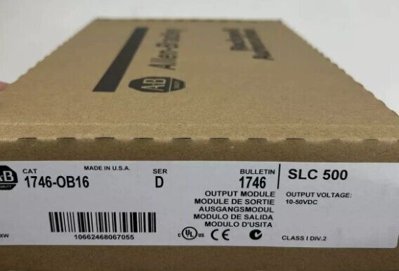 Factory Sealed AB 1746-OB16 SER D CAT SLC 500 PLC Output Module 1746OB16