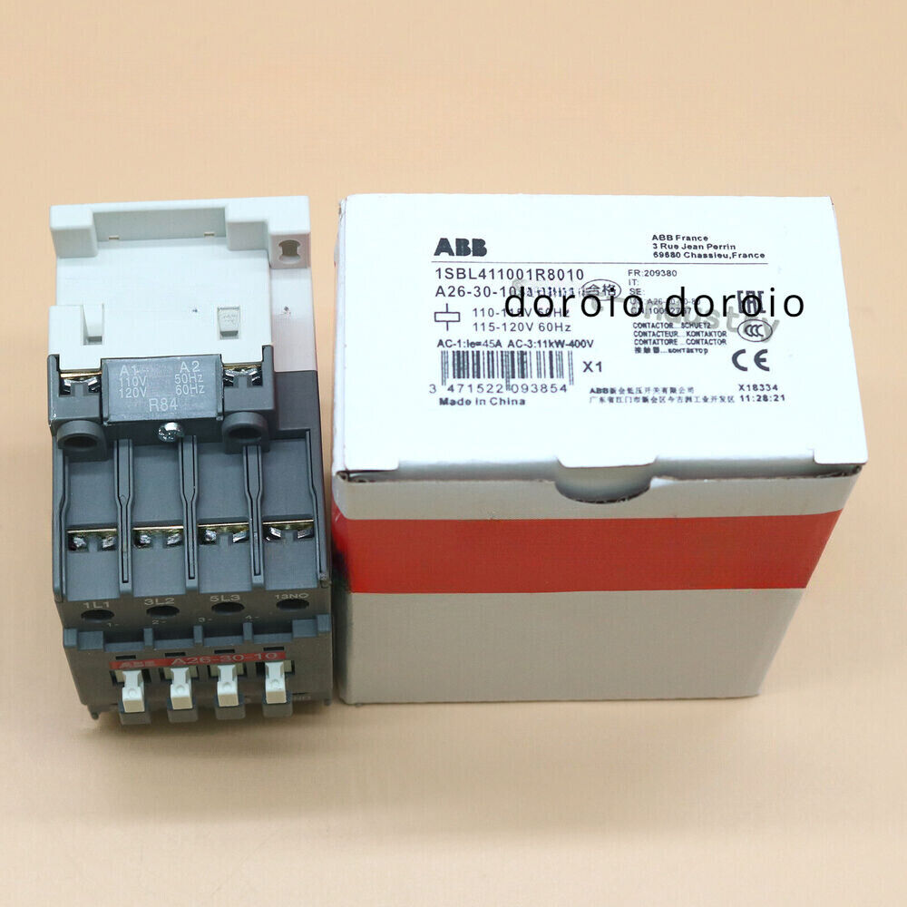 New ABB Contactor A26-30-10 110VAC in Box - ABB