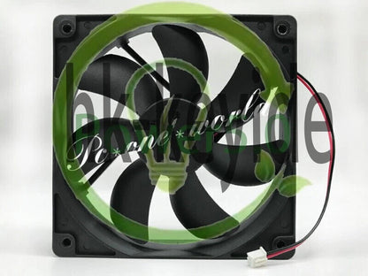 1X PY-1225H12S 12V 0.35A 12CM 12025 2 wire 120mm cooling fan~