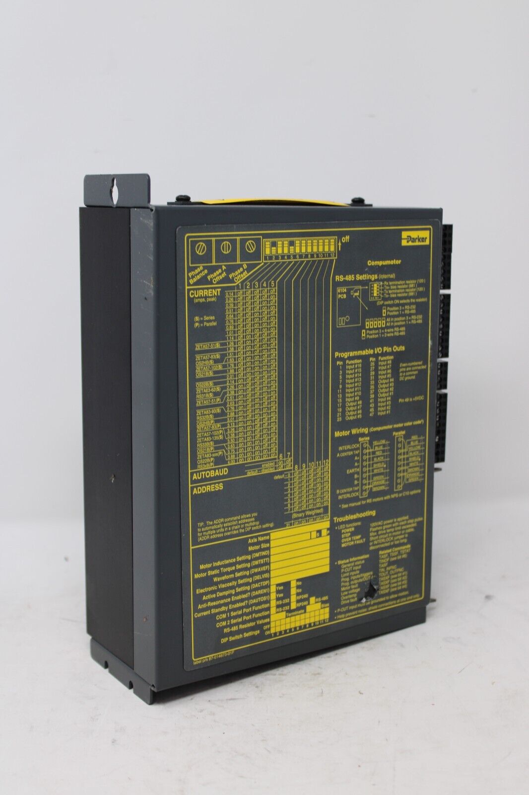 used Parker 87-014873-01F Compumotor Drive - PARKER