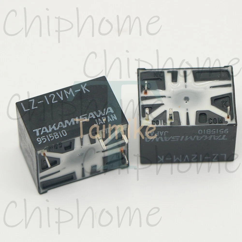 1Pce LZ-12VM-K Power Relay10A 12VDC 4Pins