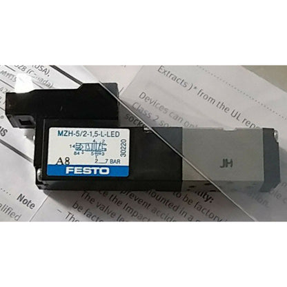 FESTO Solenoid Valve MZH-5/2-1,5-L-LED 30220 – High-Quality 30220 Fitting with LED Light Control - FESTO