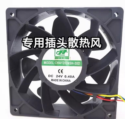 1PCS CHA12024SH-38D 12038 DC24V 0.40A 120*120*38MM 4-Wire Inverter Cooling Fan