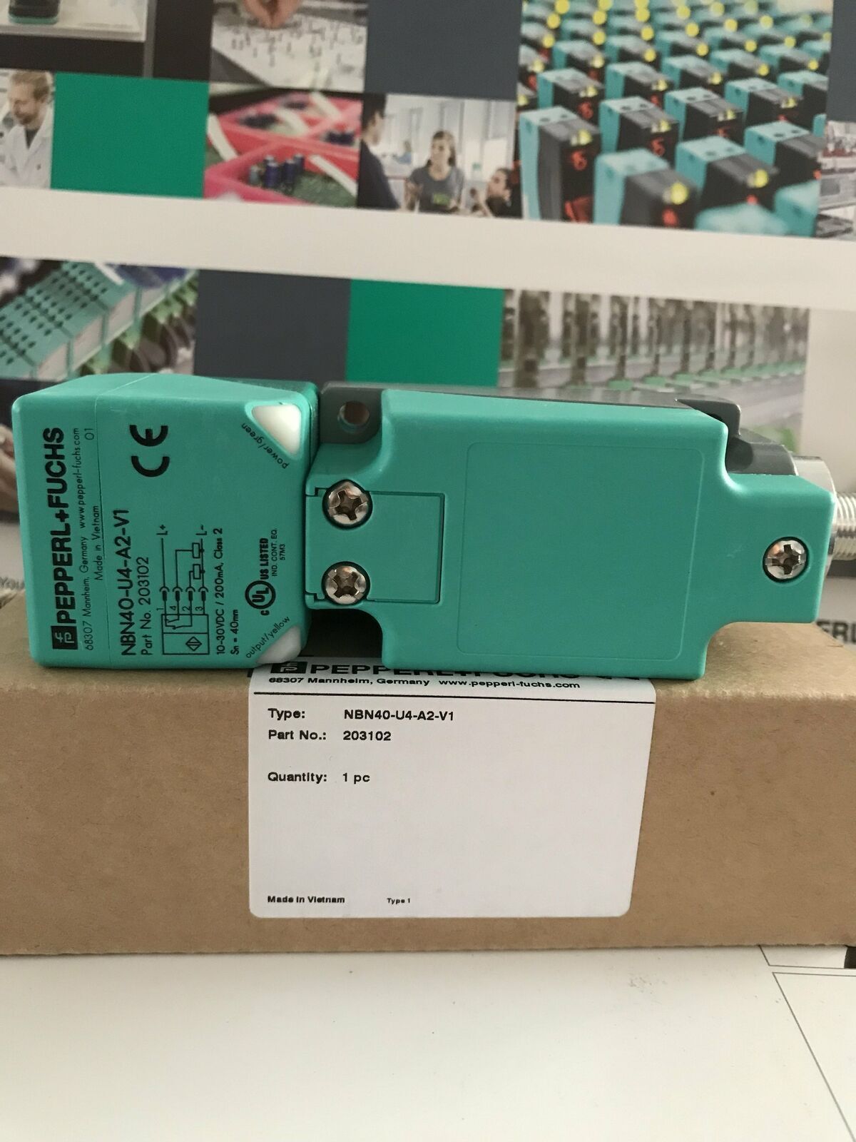 1PC Pepperl+Fuchs Proximity Switch NBN40-U4-A2-V1 - PEPPERL+FUCHS