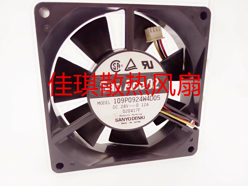 1pcs Sanyo 109P0924W4D05 9225 24V 0.12A inverter cooling fan