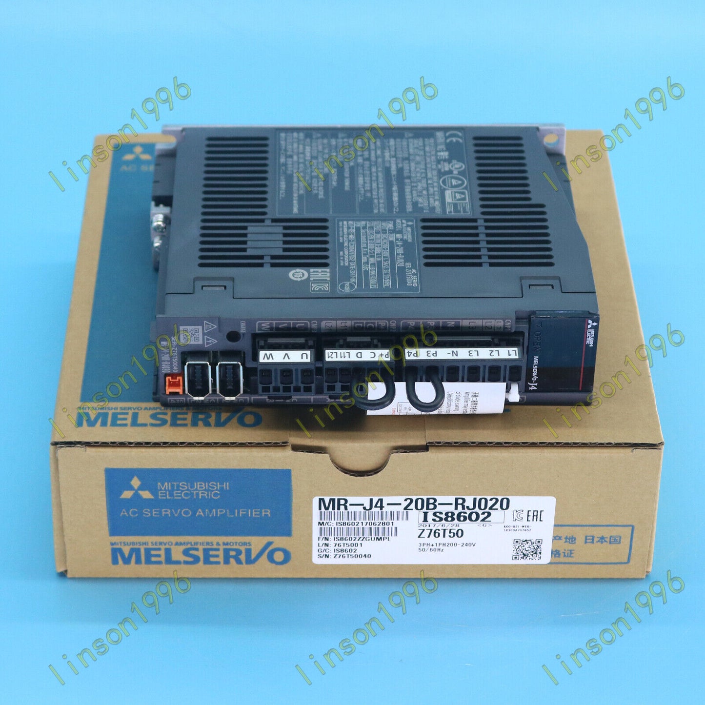 1PC Mitsubishi MR-J4-20B-RJ020 AC Servo Drive FAST SHIP - MITSUBISHI