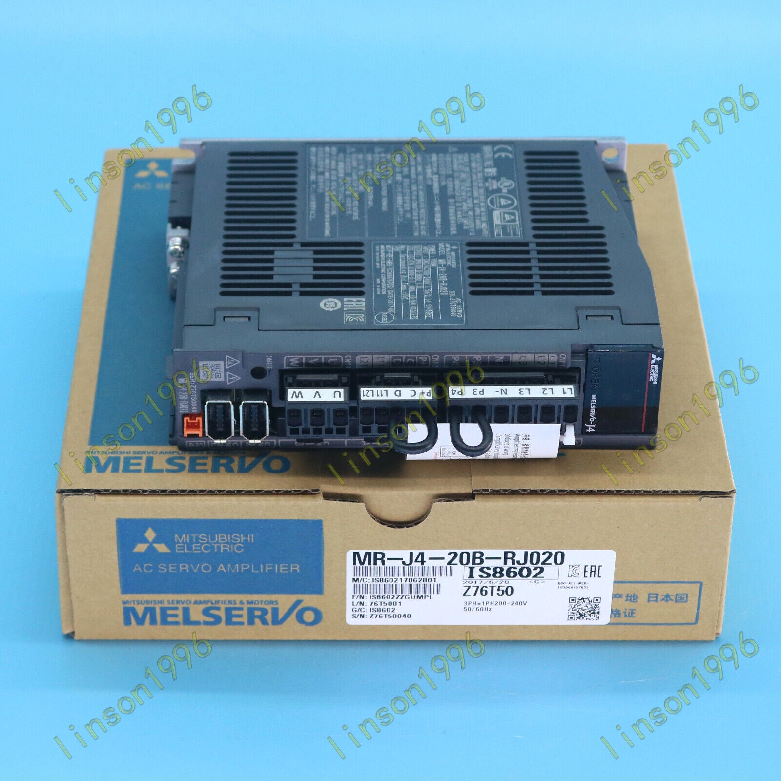 1PC Mitsubishi MR-J4-20B-RJ020 AC Servo Drive FAST SHIP - MITSUBISHI