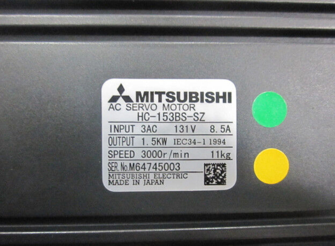 Mitsubishi HC153BS-SZ AC Servo Motor New In Box - MITSUBISHI