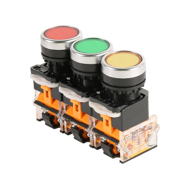 10PCS DELIXI LAY8E-11BN LAY8E11BN PUSHBUTTON SWITCHES 1NO+1NC