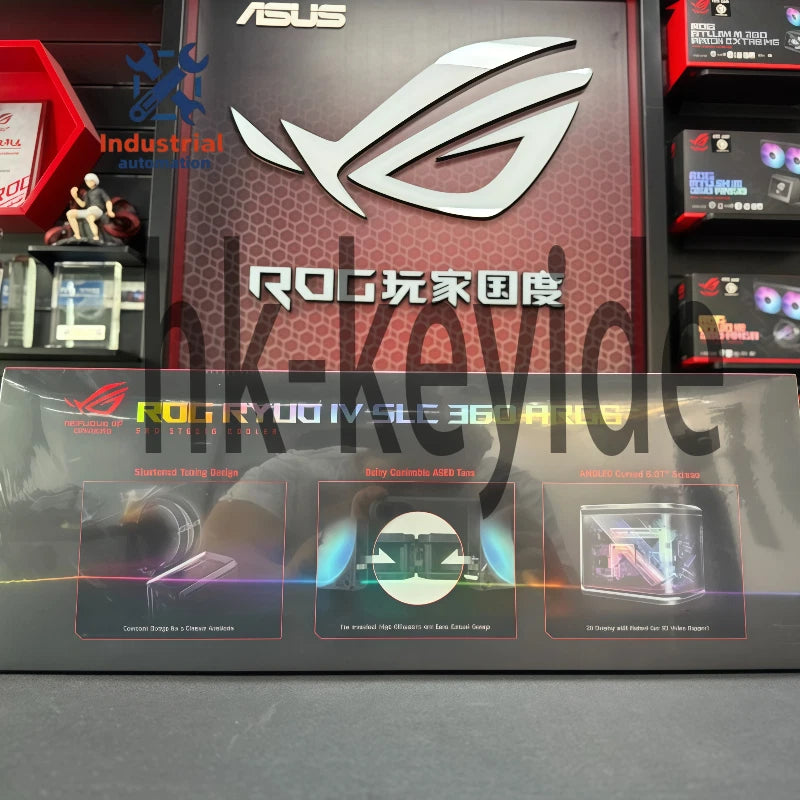 ASUS ROG RYUO IV 360 ARGB AIO Liquid CPU Cooler 360mm Radiator,~