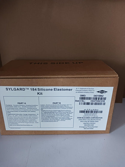 DOW Sylgard 184 Silicone Elastomer Kit A & B 1.1LB/0.5kg Exp. 2027  free ship