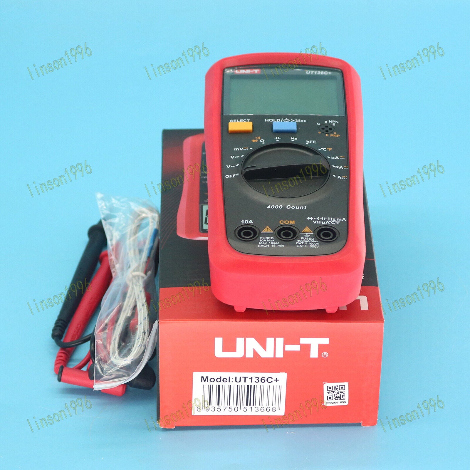 new 1pcs  UNI-T UT136C+ Auto-ranging multimeter In Box UNI-T