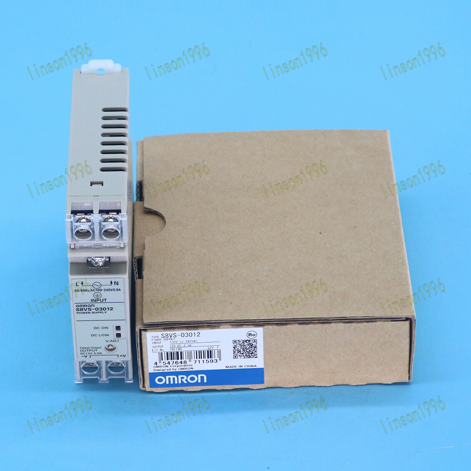 Omron S8VS-03012 100-240VAC 12VDC 2.5A Power Supply - OMRON