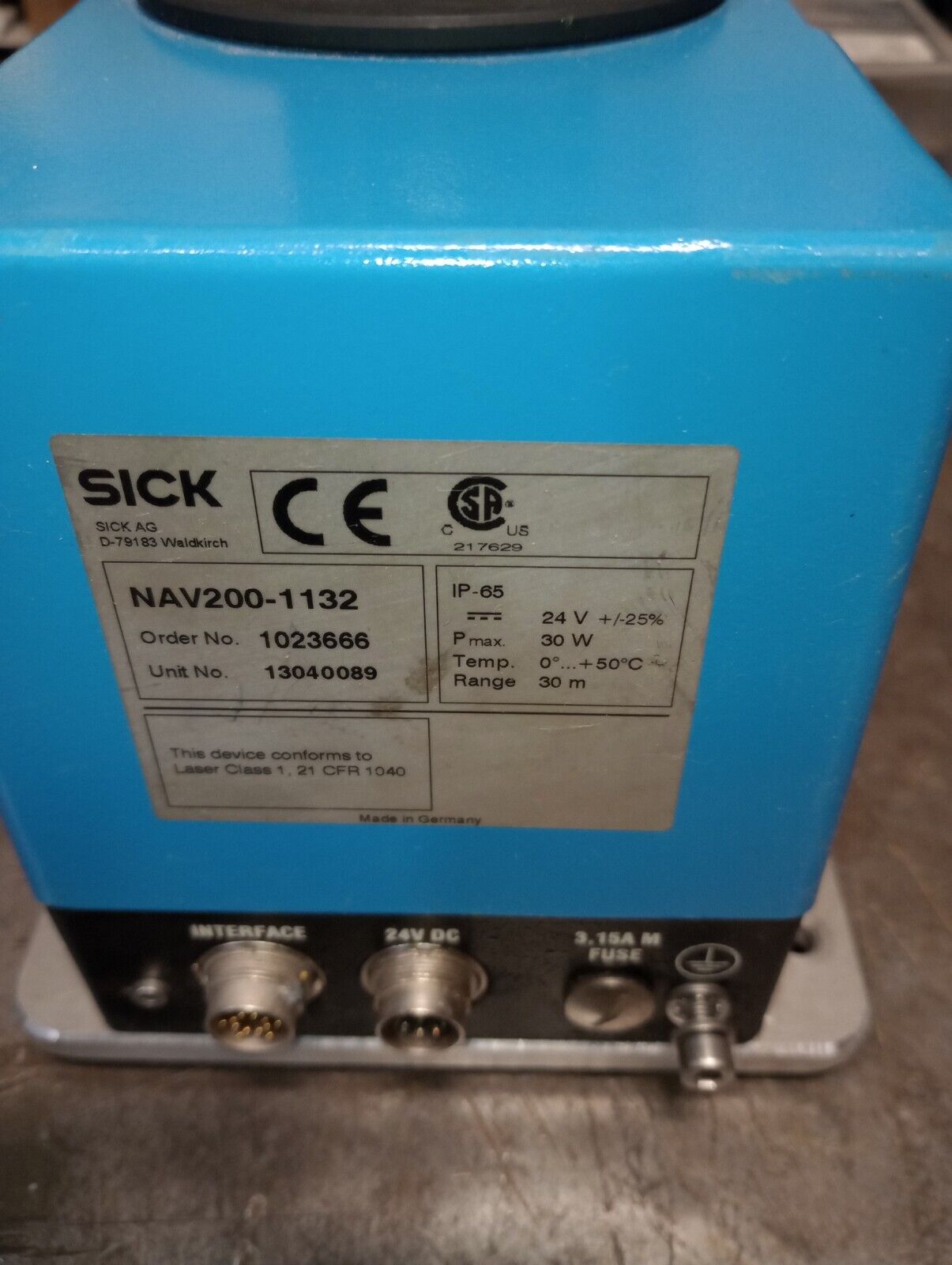 SICK Nav200-1132 Class 1 30m Laser Positioning System SHIP - SICK