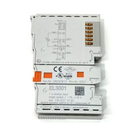 new 1pcs BECKHOFF EL3001 Module - BECKHOFF