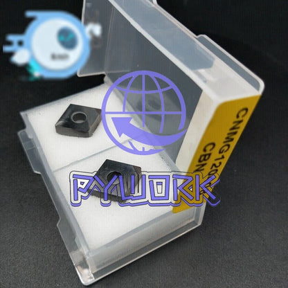 2Pcs CNMG120408 CBN CNMG432 80° Turning Insert CNC Boron Nitride Diamond Inserts
