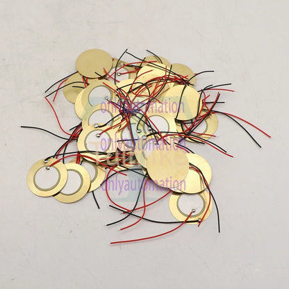 50PCS 27mm Drum Piezo Elements Sounder Sensor Trigger Disc Copper~