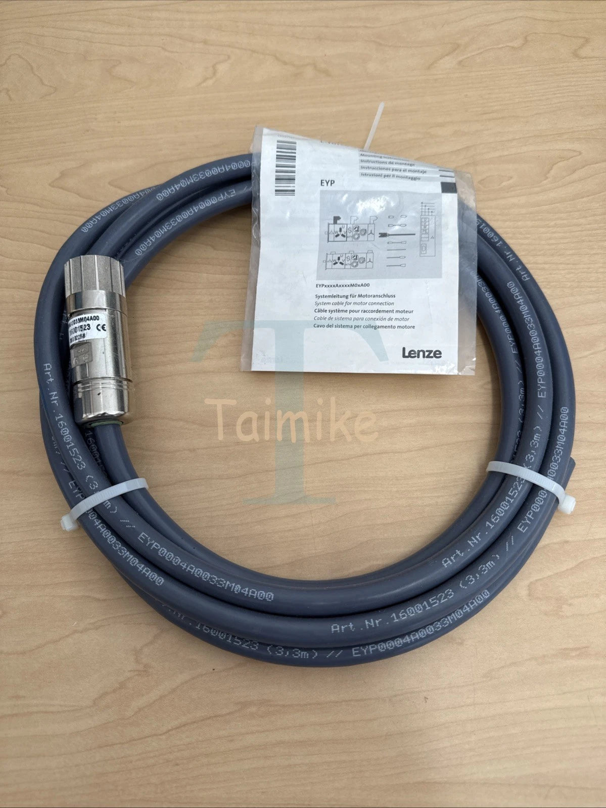 ! Lenze EYP0004A0033M04A00 Motor Power Cable 16001523 - 3.3m