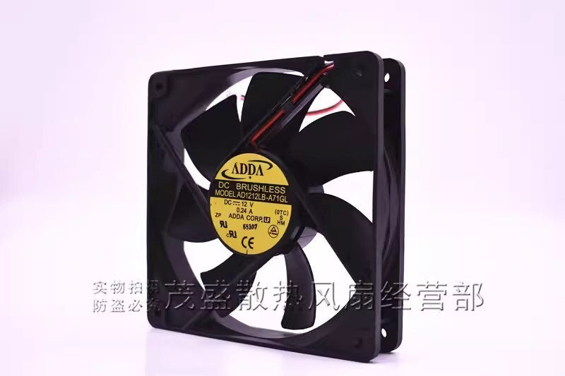 ADDA AD1212LB-A71GL DC12V 0.24A 12CM Silent Cooling Fan