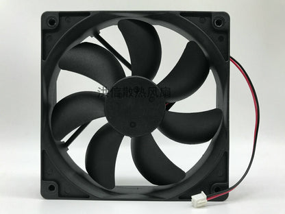 1pcs POWERYEAR PY-1225H12S DC12V 0.35A 12CM 12025 2-wire cooling fan