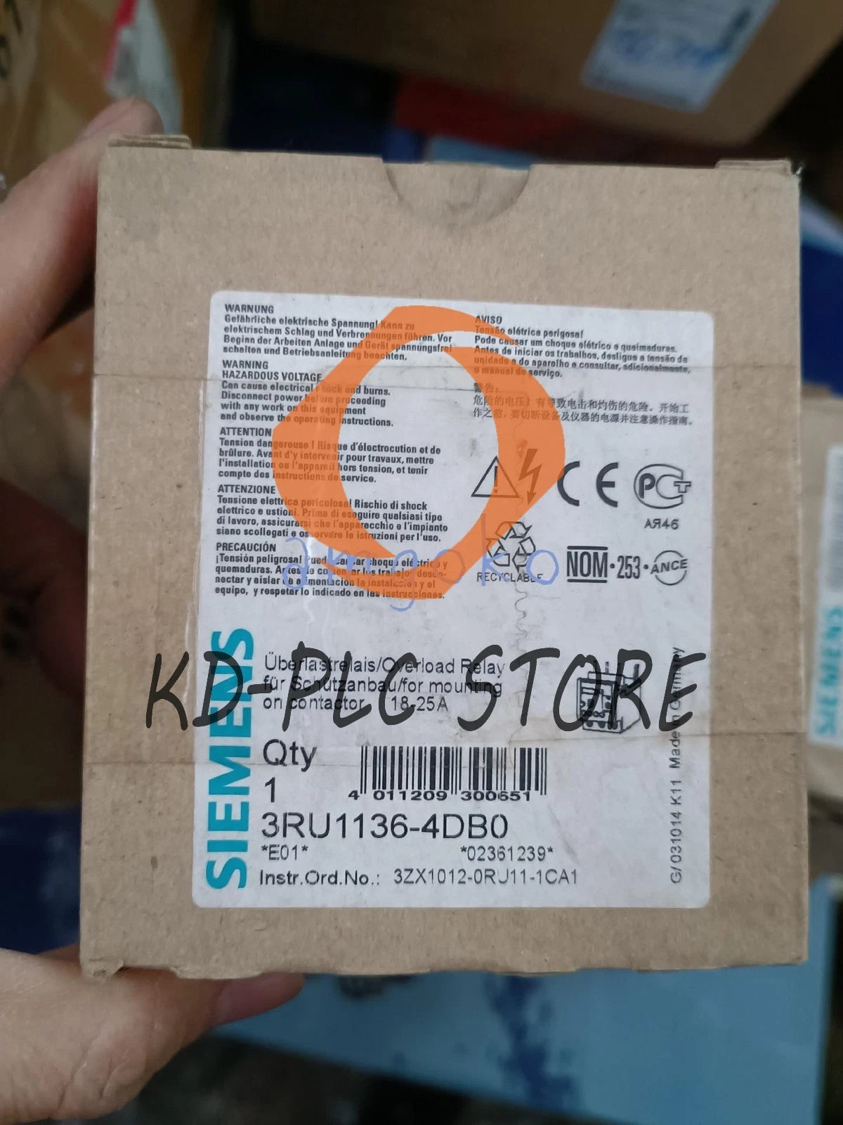 1PCS 3RU1136-4DB0 Thermal overload relay