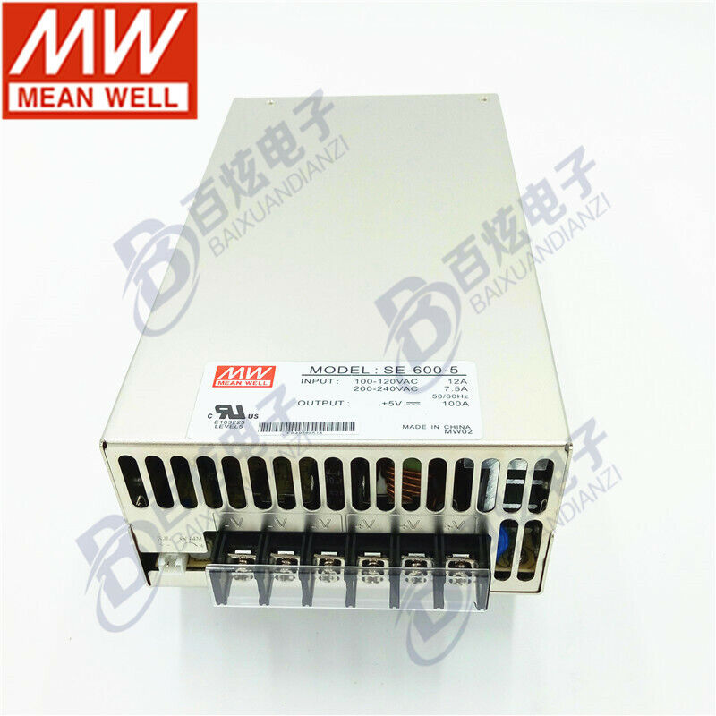 new 1 pcs MEAN WELL SE-600-5 600W 5V 100A power supply