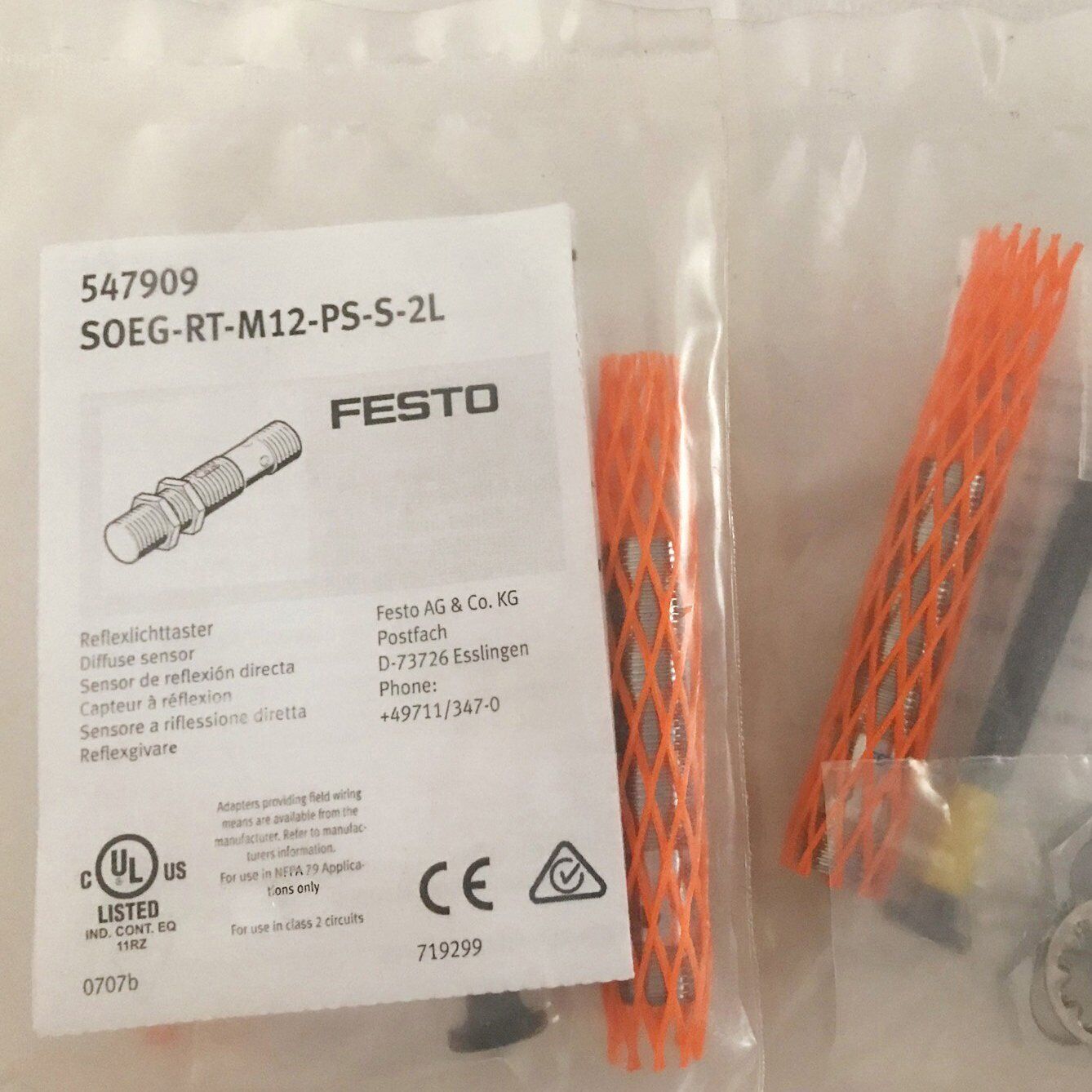 FESTO SOEG-RT-M12-PS-S-2L photoelectric sensor - FESTO