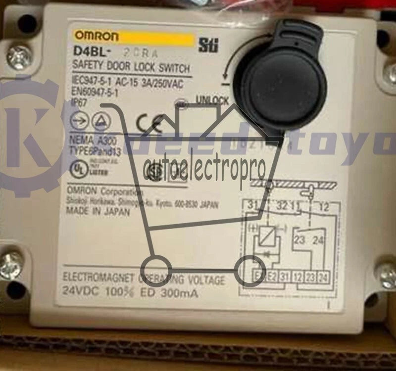 1PC Omron D4BL-2CRA Guard Lock Safety-door Switch ~
