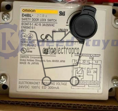 1PC Omron D4BL-2CRA Guard Lock Safety-door Switch ~