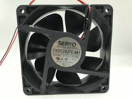 1pcs  SERVO CNDC24U7C-061 24V 0.45A 10.8W 12CM 12038 cooling fan