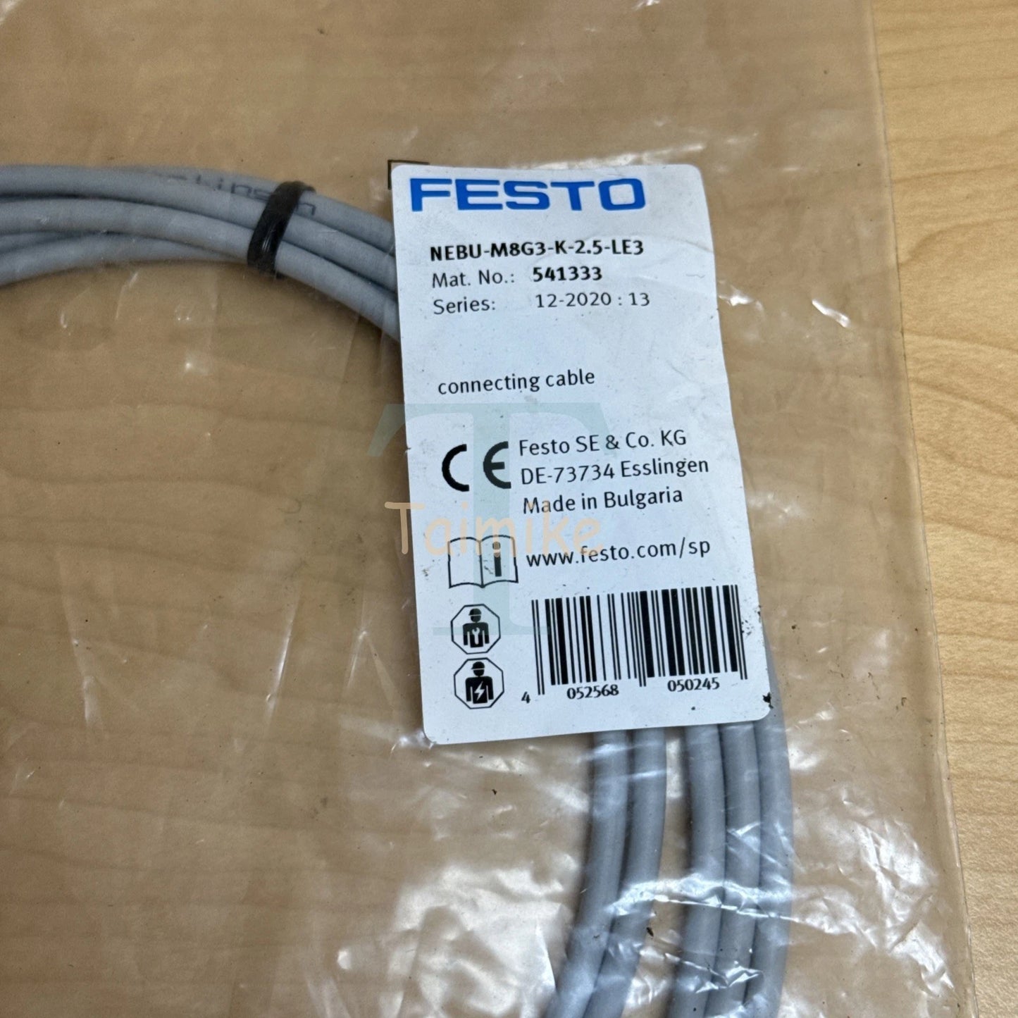 ! FESTO NEBU-M8G3-K-2.5-LE3 Connecting Cable 541333