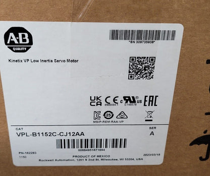 Allen Bradley VPL-B1152C-CJ12AA 480V AC Servo Motor - ALLEN BRADLEY