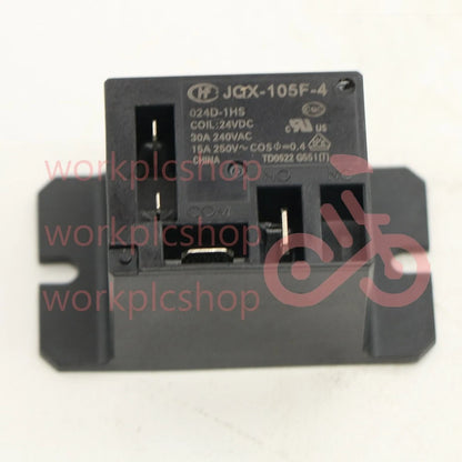 HONGFA HF105F-4-024D-1HST=JQX105F-4-024D-1HS 24VDC Power Relay 4Pins 30A 240VAC